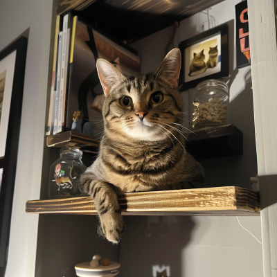 Cat on the Shelf