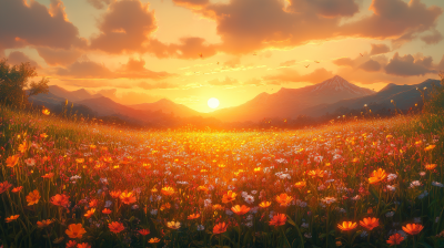 Golden Hour in the Field