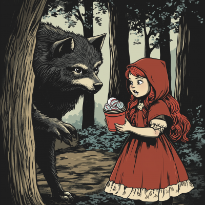 Little Red and the Sneaky Wolf