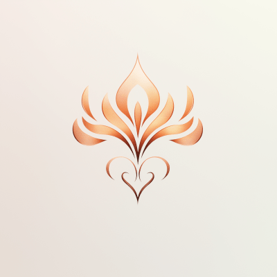 Elegant Rose Gold Logo