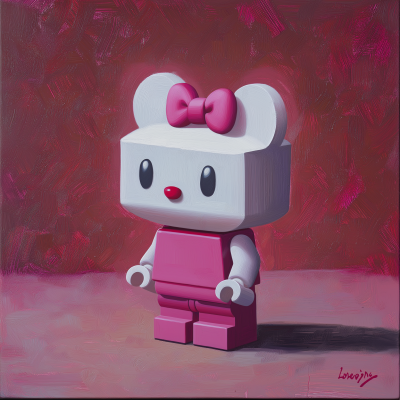 Surreal Hello Kitty Lego