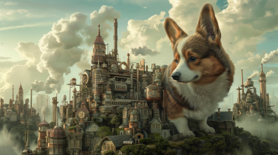 Steampunk Corgi City