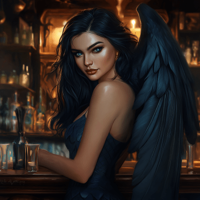 Raven Winged Woman