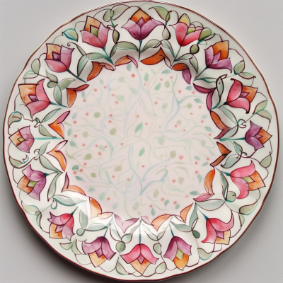 Hand Painted Plate Design