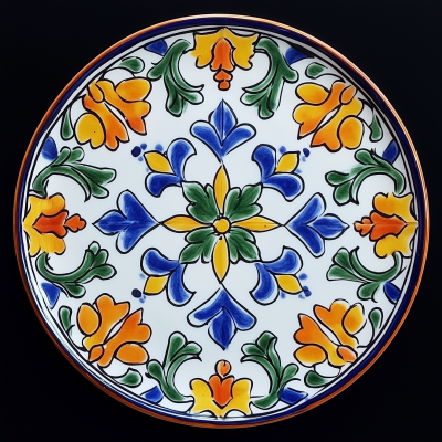 Sicilian Tile Plate Design