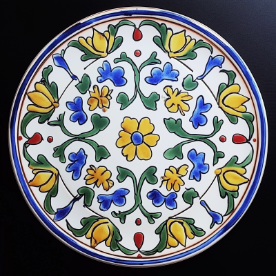 Sicilian Tile Plate Design