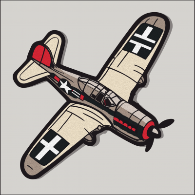 World War 2 Patch Vector