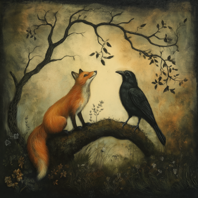 The Fox and the Crow Fable