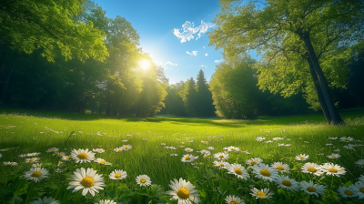 Vibrant Forest Meadow