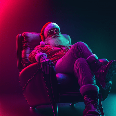 Trendy Santa Claus