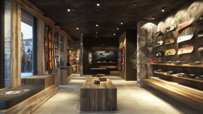 Modern Snowboard Store Interior Design