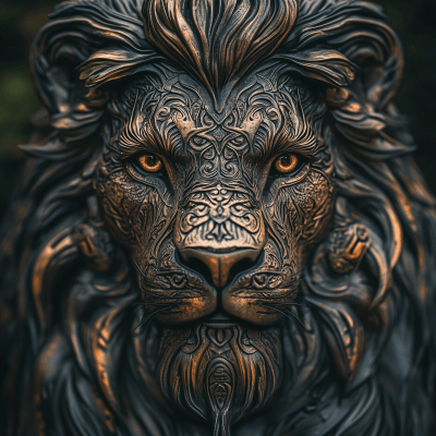 Majestic Lion Statue