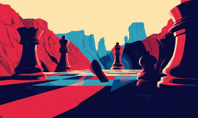 Businessman Chess Move
