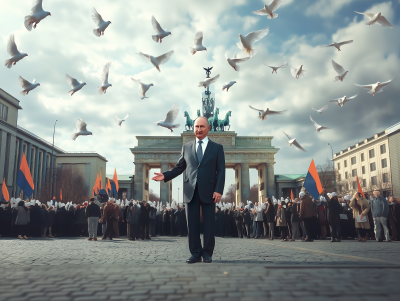 Putin in Berlin Square