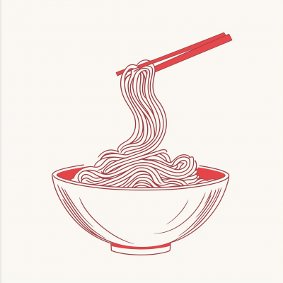 Minimalistic Noodle Bowl