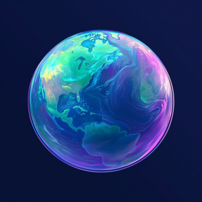 Stylish Earth Globe