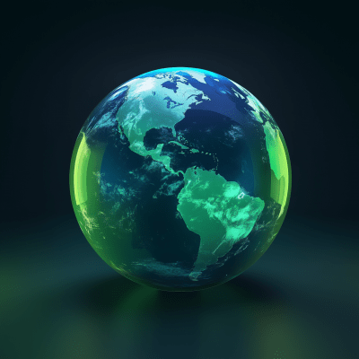 Realistic Earth Globe