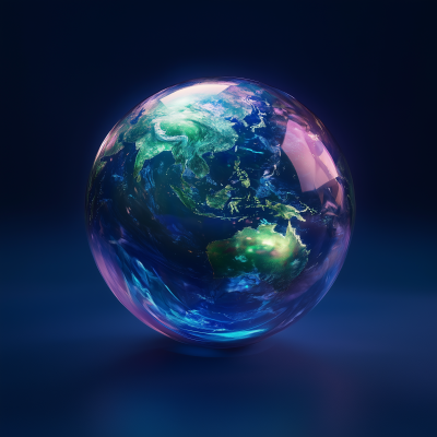 Realistic Earth Globe