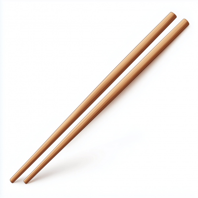 Realistic Wooden Chopsticks