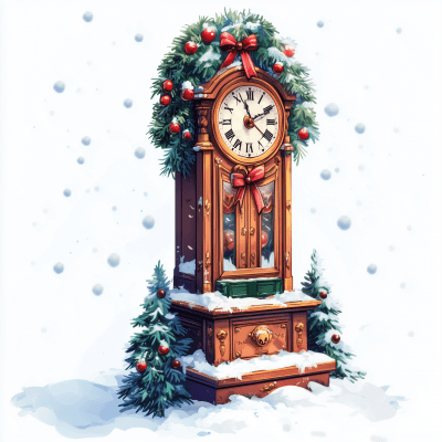 New Year’s Grandfather Clock