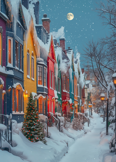 Festive Winter Night