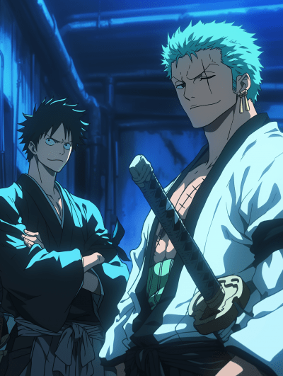 Zoro and Luffy Fusion Character