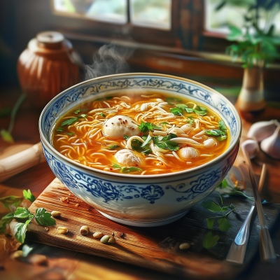 Realistic Ramen Soup