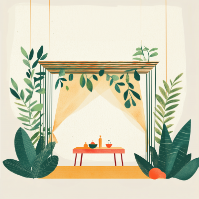 Minimalistic Sukkah Design