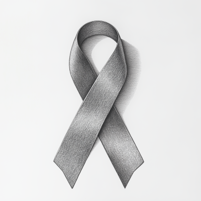 Monochromatic Cancer Ribbon