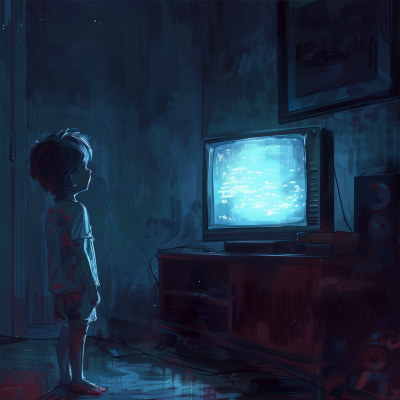 Kid Watching TV