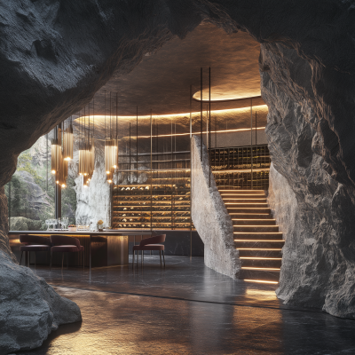 Luxurious Underground Wine Cellar