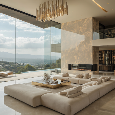 Luxurious Hollywood Living Room