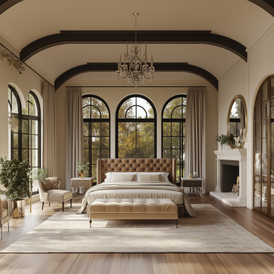 Opulent Mediterranean Master Bedroom