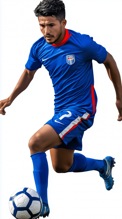 Chilean Soccer Player in Motion