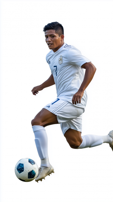 Guatemalan Soccer Player in Motion