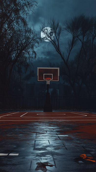 Halloween Basketball Court