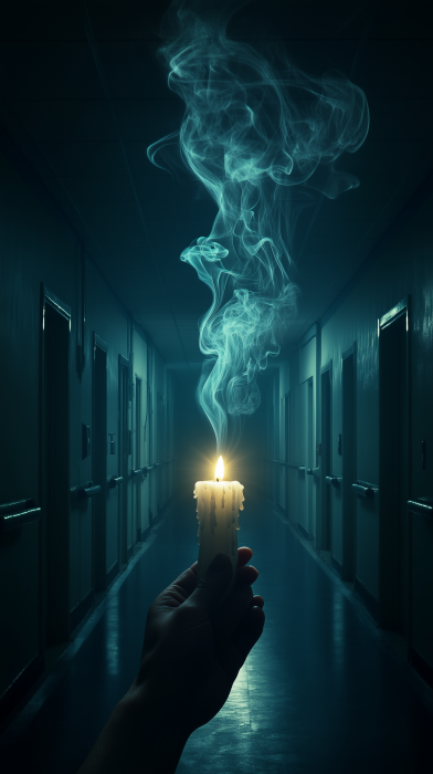 Eerie Hospital Candle