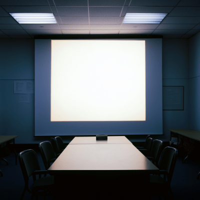 Old Overhead Projector in Meeting Room