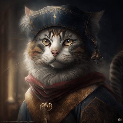 Cat in a Pirate Hat