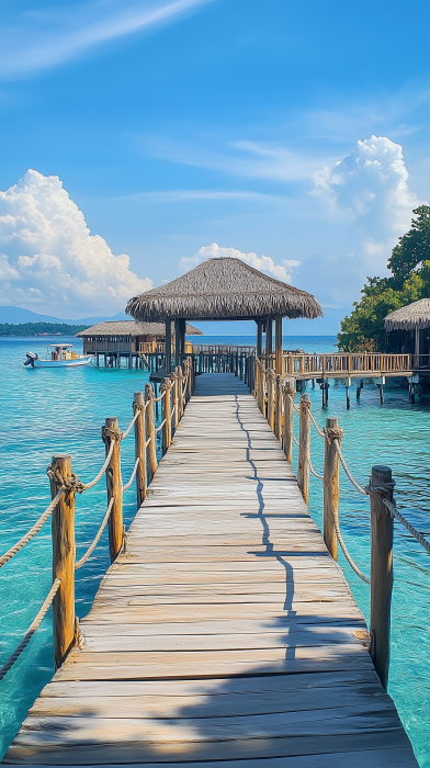 Scenic Wooden Pier