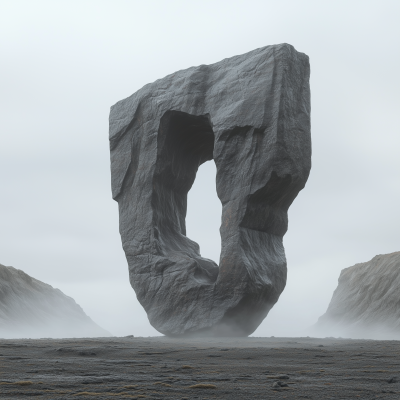 Mysterious Sculpture on Distant Planet