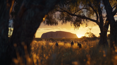 Cinematic Dusk at Uluru