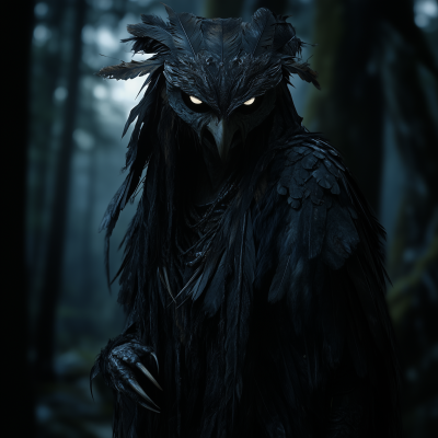 Dark Forest Witch Owl