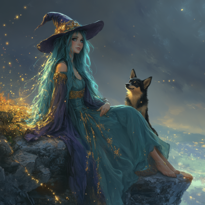 Bohemian Witch at Night