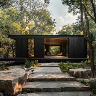 Modern Cabin in Nature