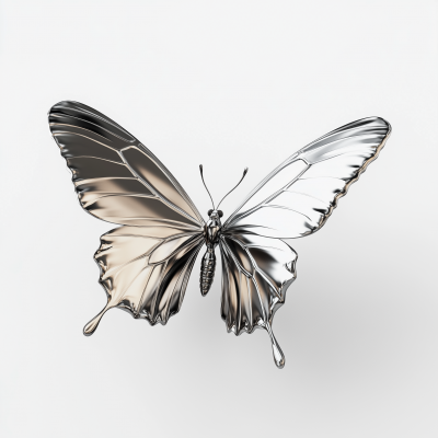 Silver Magic Butterfly