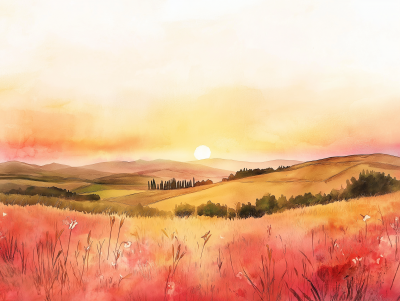 Toscana Field Sunset