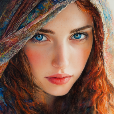 Impressionistic Portrait of a Young Israeli Woman