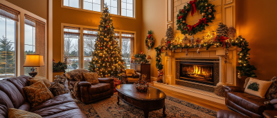 Cozy Christmas Living Room