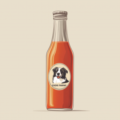 Gazpacho Bottle Illustration